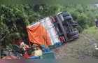 Fotos revelam cena do acidente que matou um caminhoneiro na BR-373 em PG
