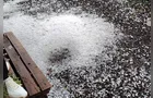 Chuva de granizo surpreende moradores em cidades de Santa Catarina