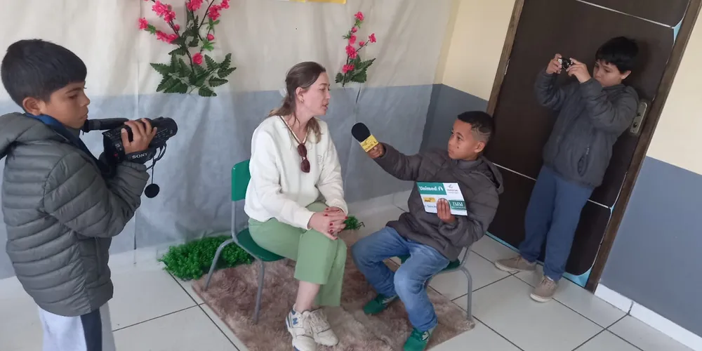 Confira a reportagem dos alunos com a doutora Juliana