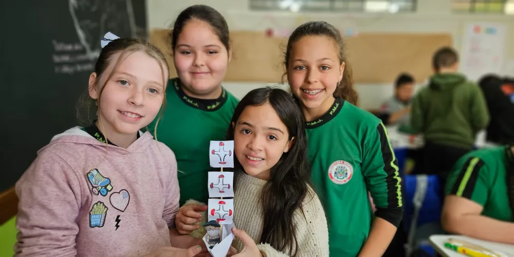 Educandos deram forma ao que aprenderam com materiais variados