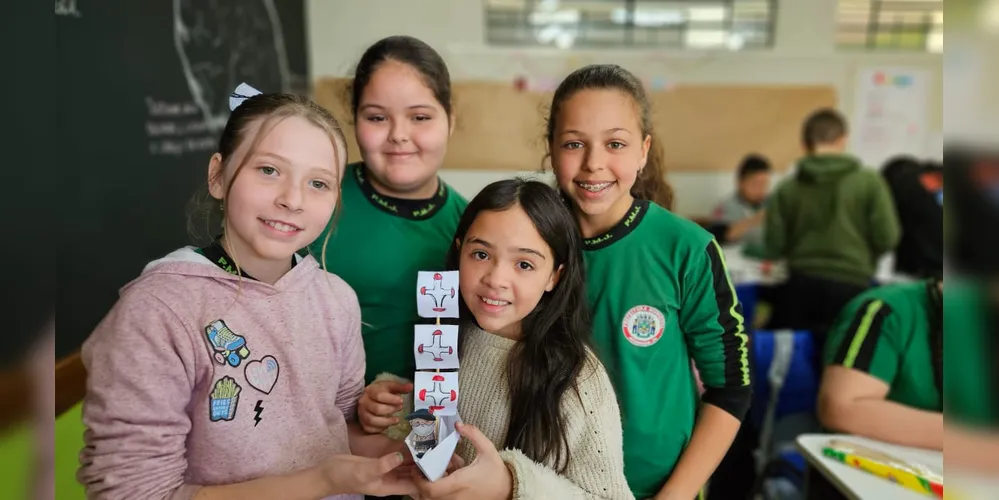 Educandos deram forma ao que aprenderam com materiais variados