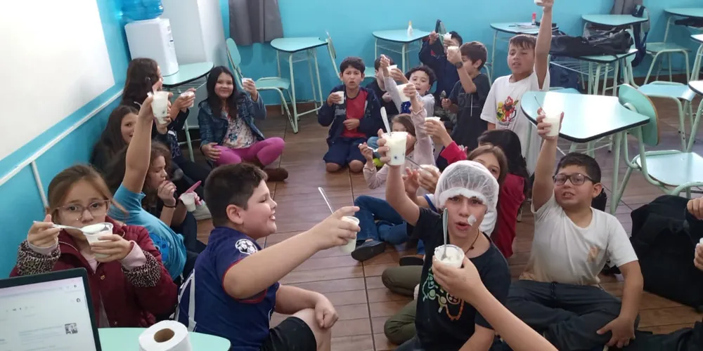 Educandos puderam 'saborear' o conhecimento adquirido com a temática