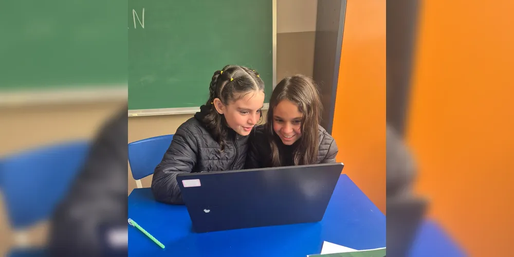 Educandos puderam explorar recurso tecnológicos para elaboração do trabalho