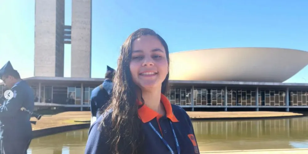 Flávia Bueno Olímpio, de 16 anos, representou o Estado do Paraná