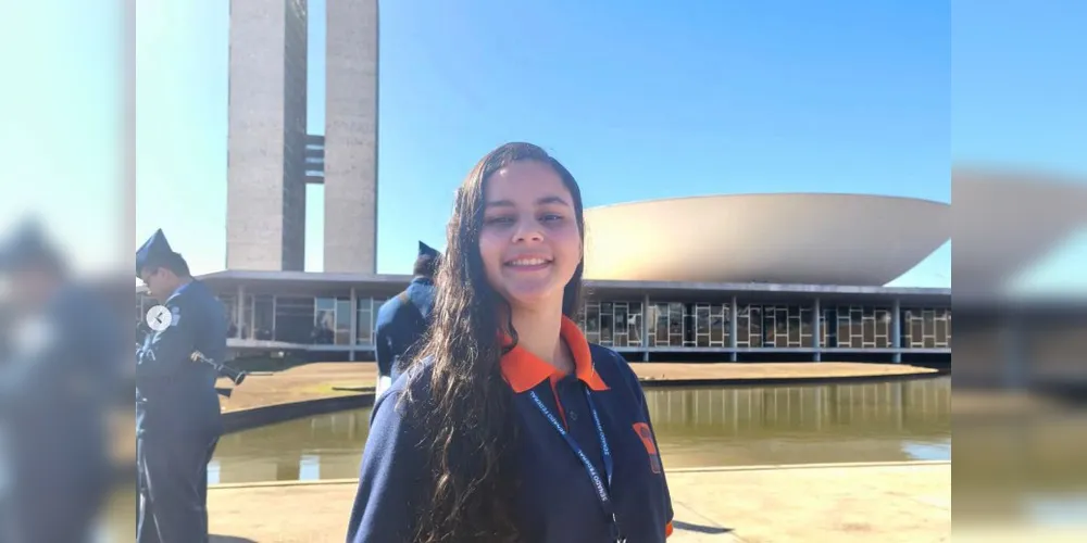 Flávia Bueno Olímpio, de 16 anos, representou o Estado do Paraná