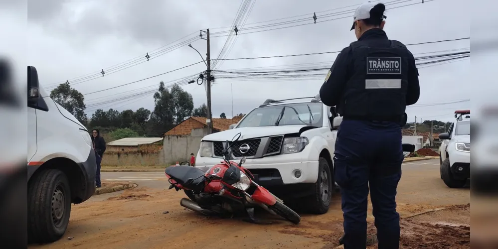 A equipe de Trânsito e Segurança Viária foi acionada para prestar apoio
