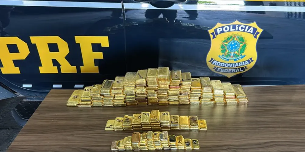 O ouro apreendido foi encaminhado à Polícia Federal