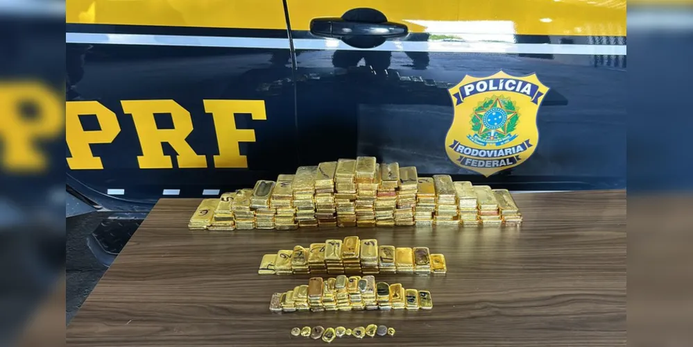 O ouro apreendido foi encaminhado à Polícia Federal