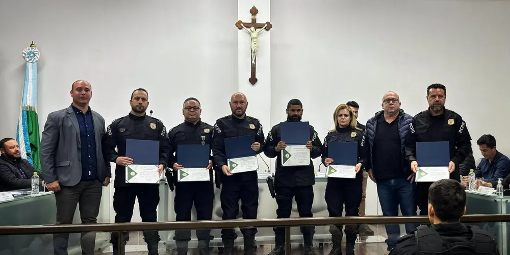 Equipe da 40ª Delegacia Regional de Polícia Civil de Palmeira recebe honraria