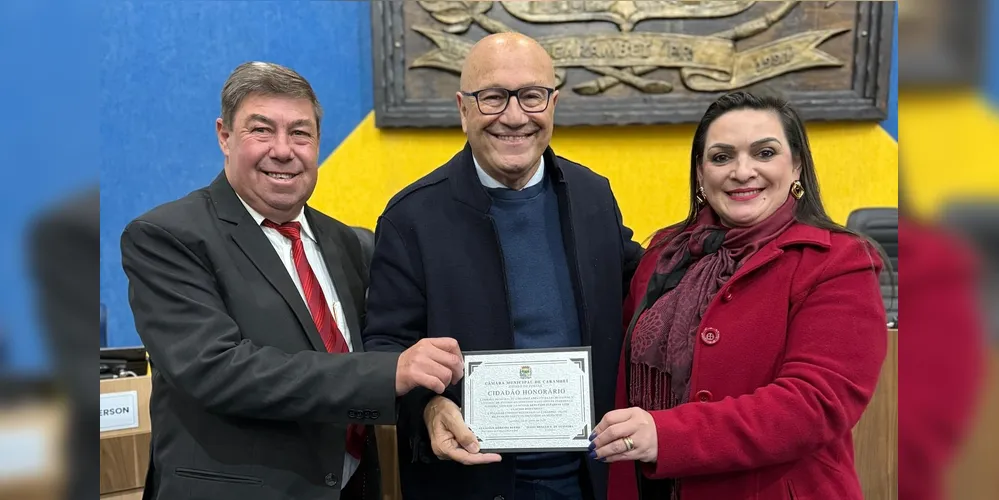 Ilson Caninana, Luiz Cláudio Romanelli e Elisangela Pedroso estiveram reunidos