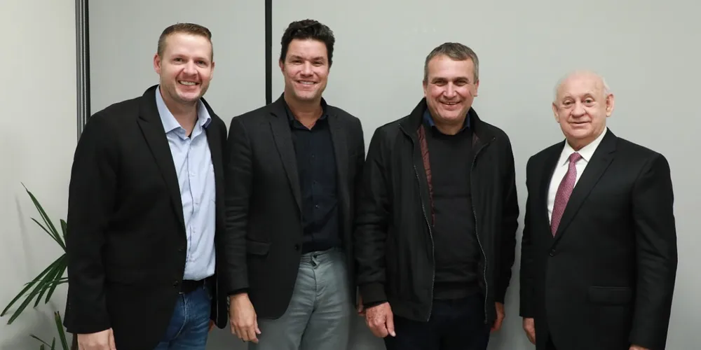 Jan Potinho, Guto Silva, Irani Barros e Ademar Traiano estiveram reunidos