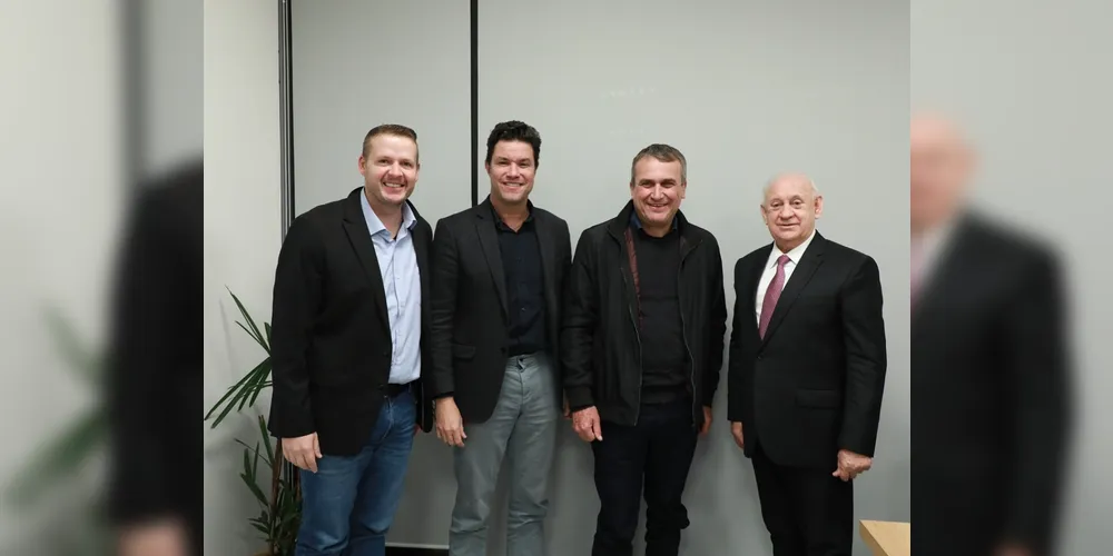 Jan Potinho, Guto Silva, Irani Barros e Ademar Traiano estiveram reunidos