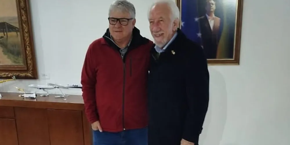 Altamir Sanson e Darci Piana estiveram reunidos nesta quarta-feira (02)