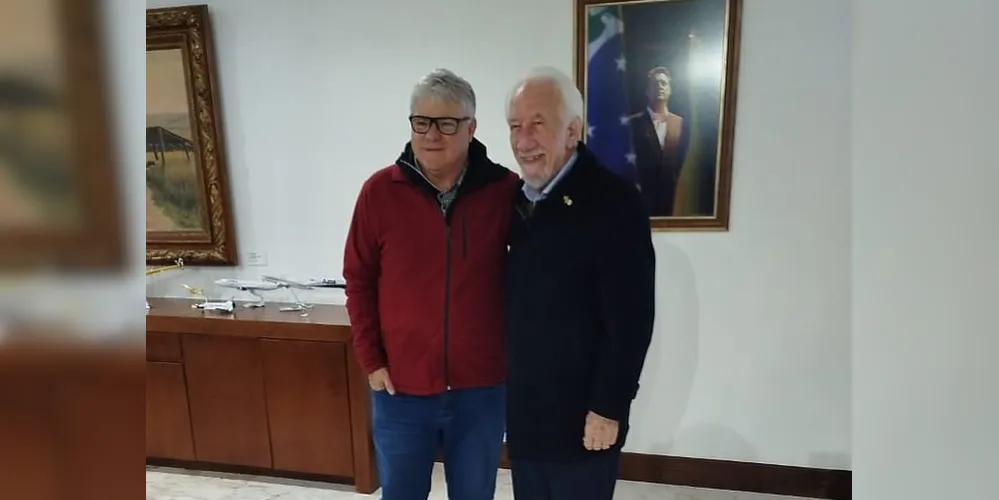 Altamir Sanson e Darci Piana estiveram reunidos nesta quarta-feira (02)
