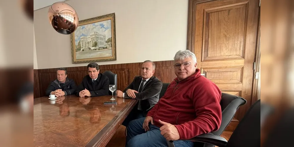 Marcio Nunes, Alexandre Curi, Moacyr Fadel e Altamir Sanson estiveram reunidos