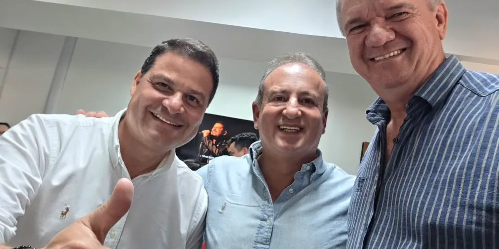 Sandro Alex, Moacyr Fadel e Juca Sloboda estiveram reunidos