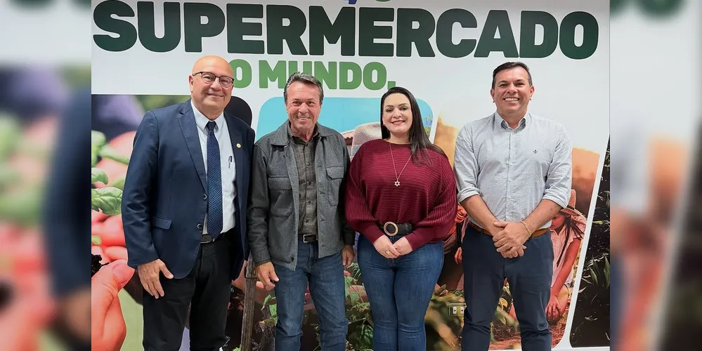 Luiz Cláudio Romanelli, Márcio Nunes e Elisangela Pedroso estiveram reunidos