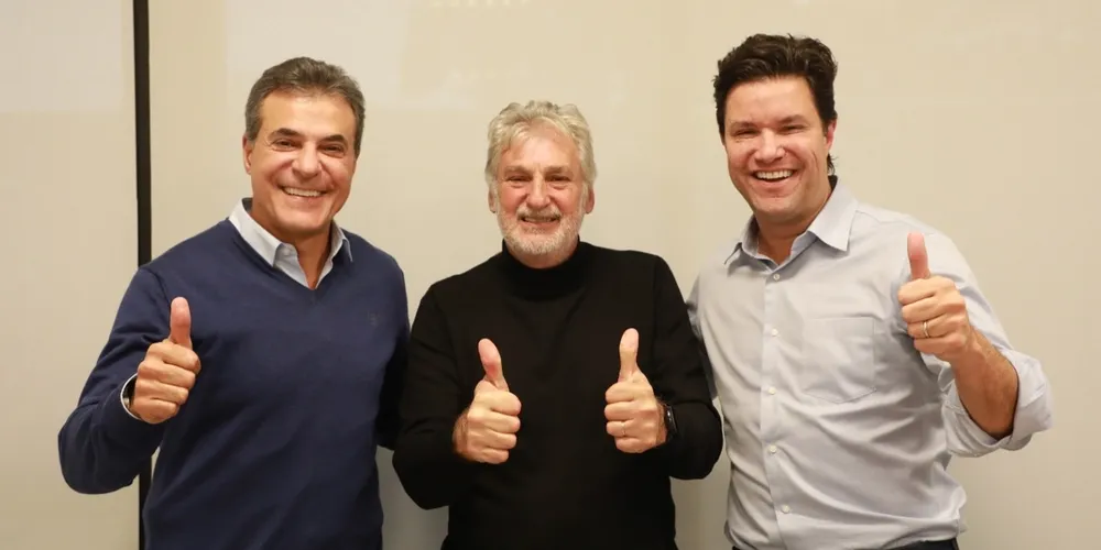 Beto Richa, Bertoldo Rover e Guto Silva estiveram reunidos