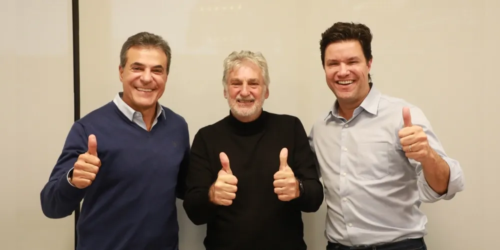 Beto Richa, Bertoldo Rover e Guto Silva estiveram reunidos