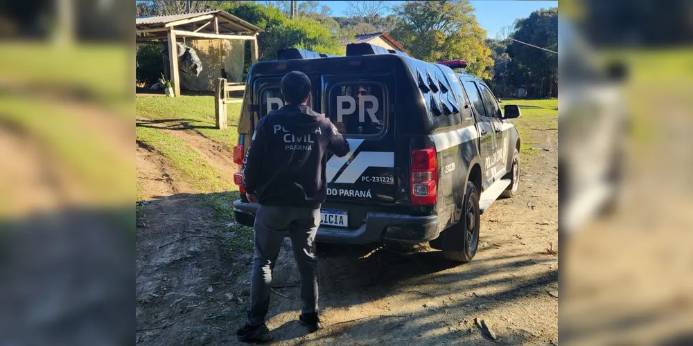 Equipe do PCPR flagrou o suspeito em residência com a vítima