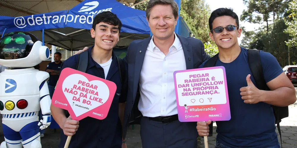 O presidente do Detran-PR, Santin Roveda, explicou que a volta às aulas é uma oportunidade para reforçar as orientações