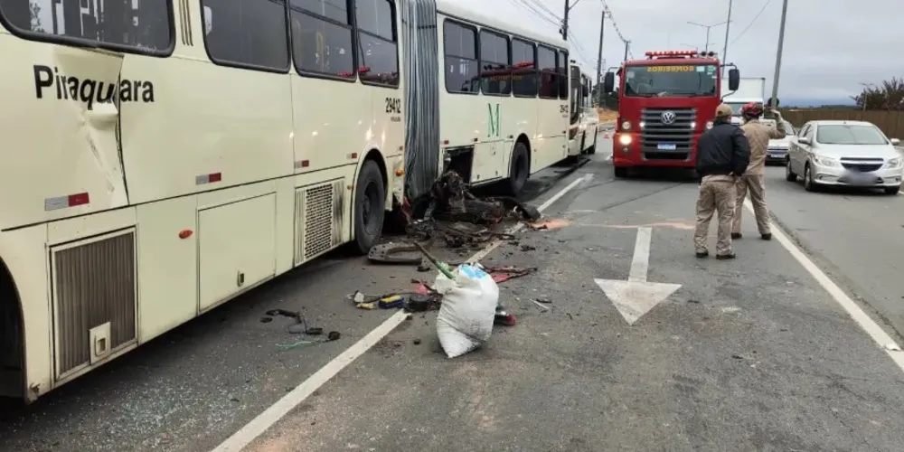 O acidente aconteceu em Piraquara