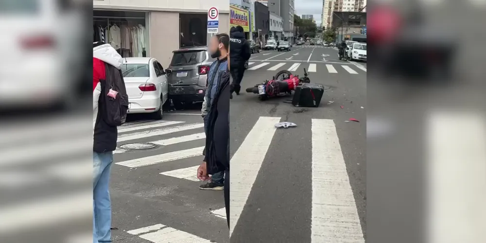 A batida envolveu três veículos