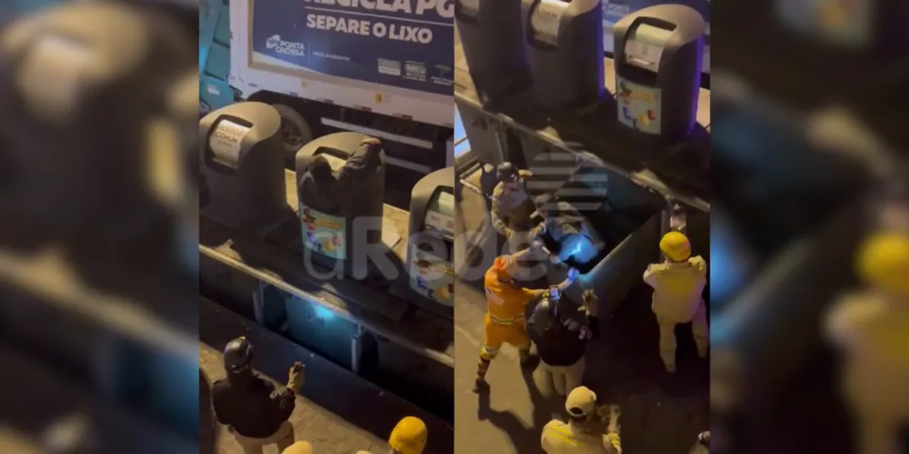 O rapaz ficou entalado durante a madrugada