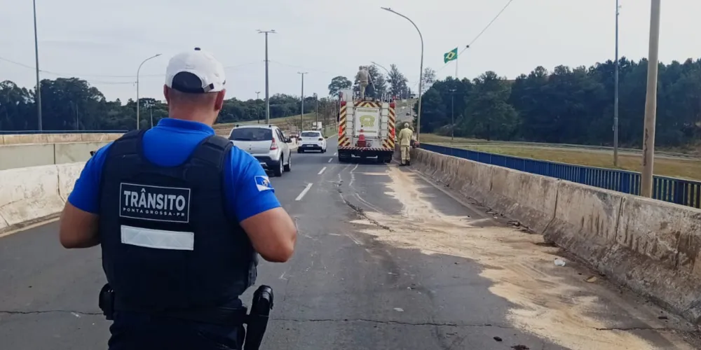 Trecho liberado pelas equipes de trânsito