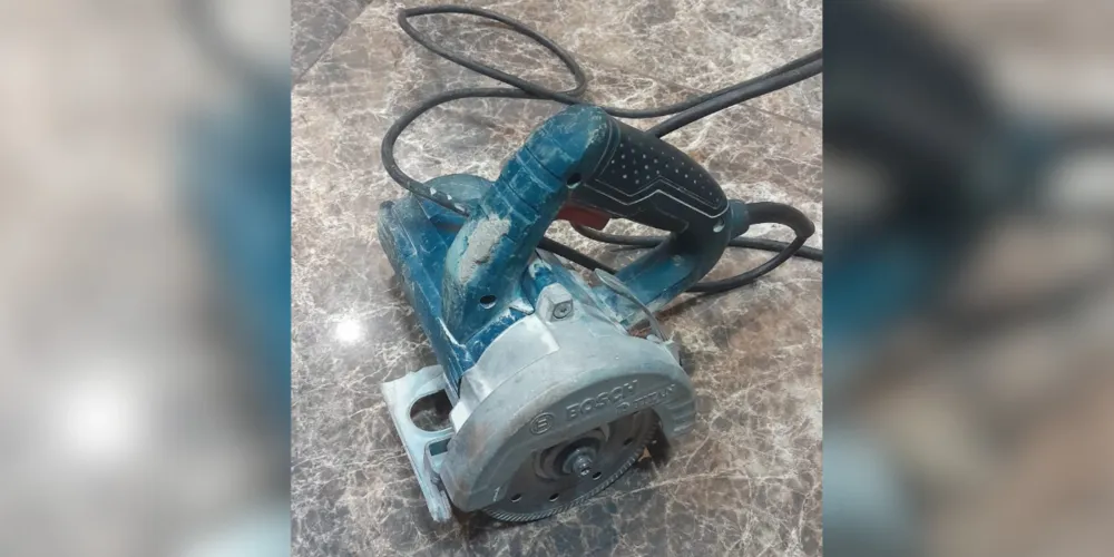 A serra circular foi recuperada pela Polícia de Teixeira Soares