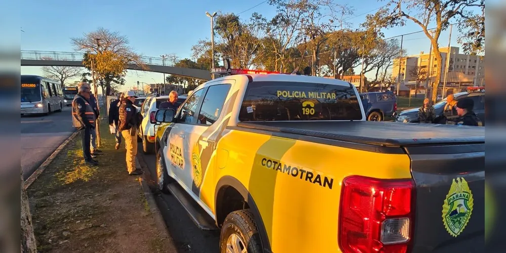 Equipes da Receita Estadual em conjunto com outros órgãos mobilizados para a realização da operação