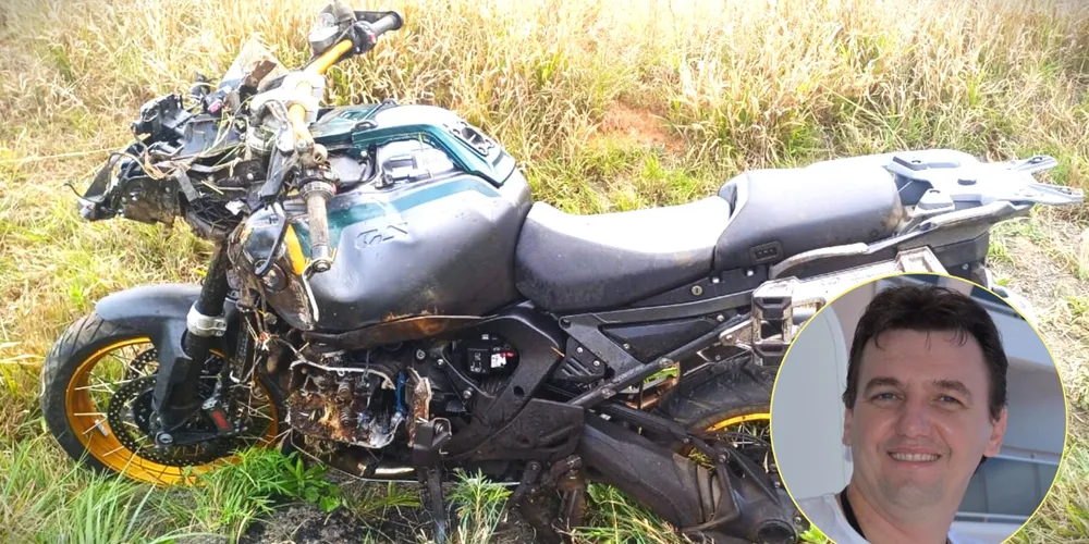 Motocicleta em que estava empresário