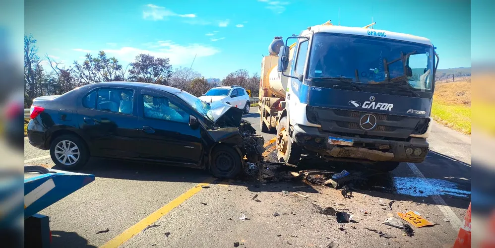 Sinistro de trânsito aconteceu no km 213 da rodovia
