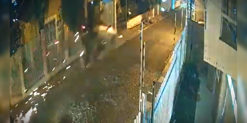 Vídeo mostra o momento em que carro atinge duas árvores e o muro de uma casa