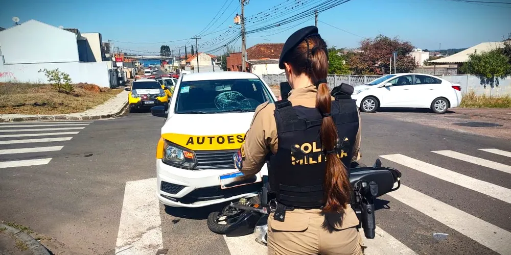 Equipe da PM/PR também esteve no local da ocorrência