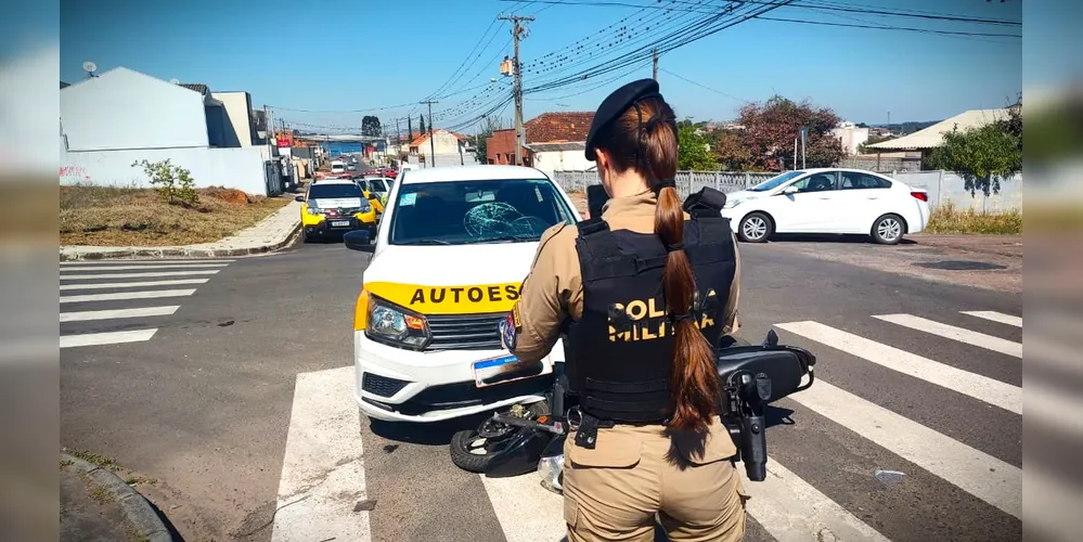 Equipe da PM/PR também esteve no local da ocorrência