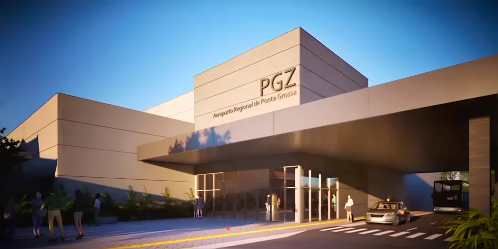 Futura nova fachada do Aeroporto Regional de Ponta Grossa