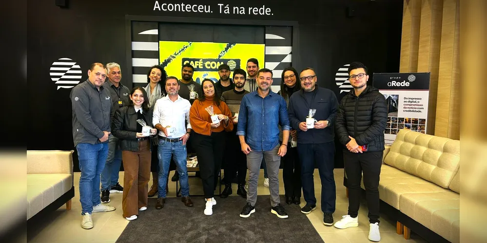'Café com Mídia' aconteceu na sede do Grupo aRede