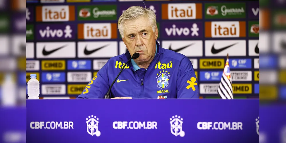 Carlo Ancelotti, técnico da Seleção Brasileira