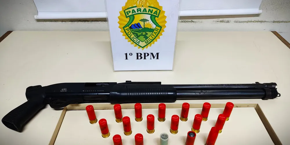 Armas e munições foram encaminhadas à Delegacia