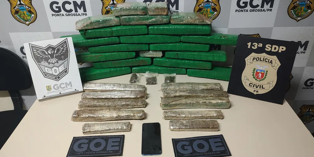 Droga foi encaminhada à delegacia de Ponta Grossa