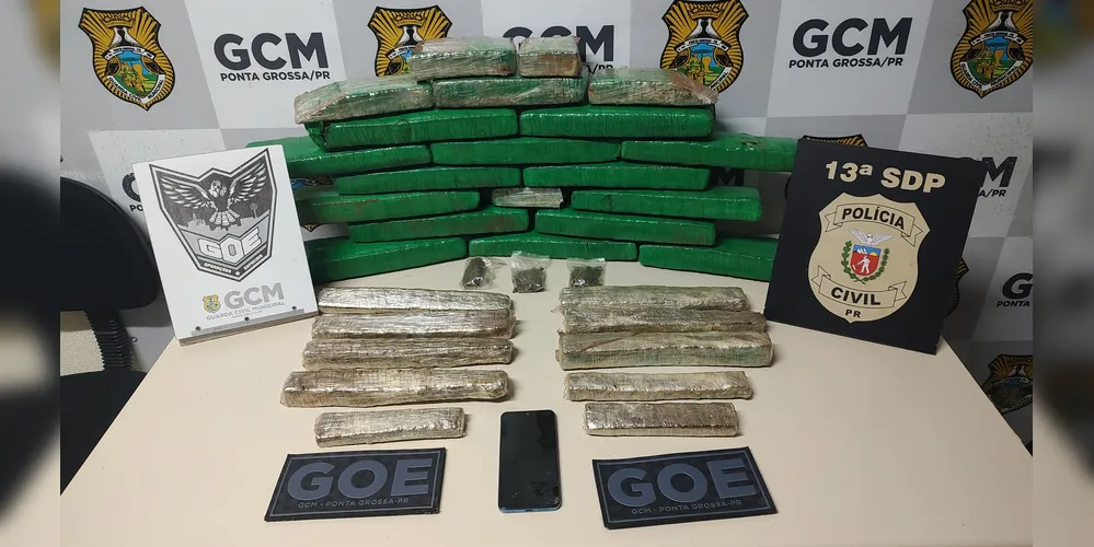 Droga foi encaminhada à delegacia de Ponta Grossa