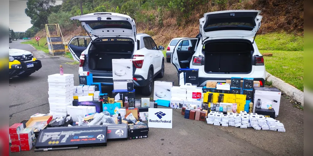 Equipamentos foram encaminhados à delegacia de Ponta Grossa