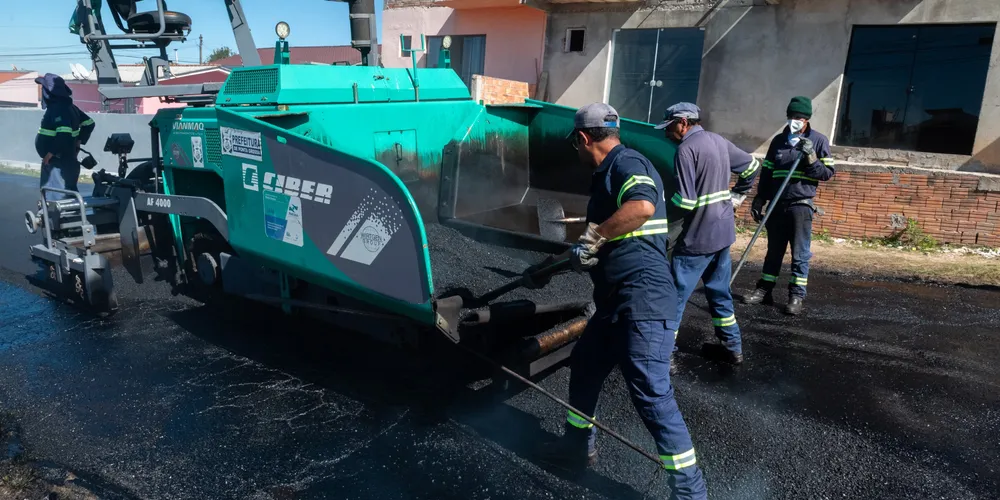 Obras já contemplam 13km de nova pavimentação asfáltica.