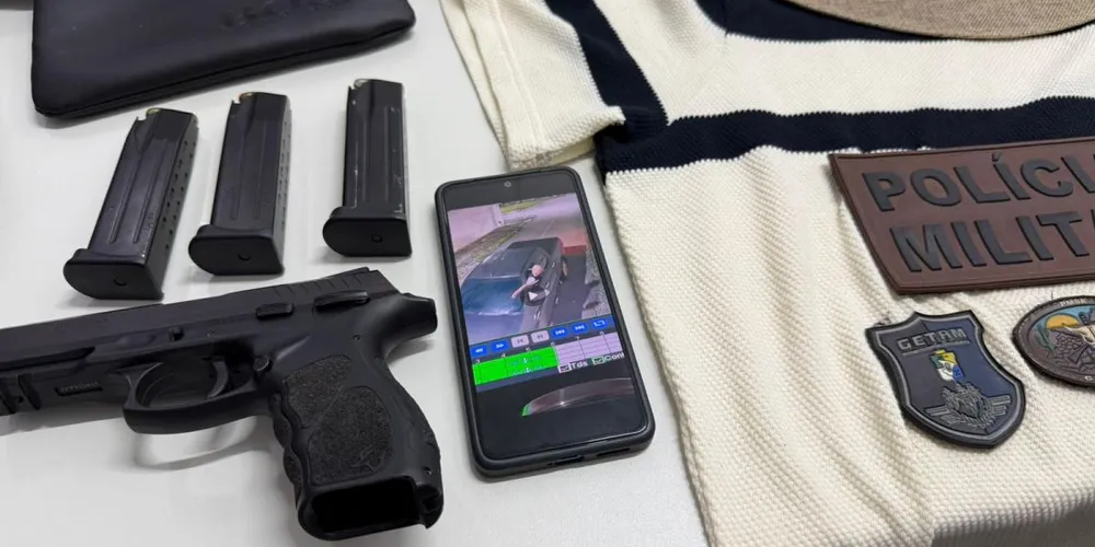 Arma utilizada foi apreendida