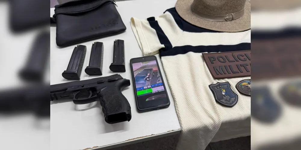 Arma utilizada foi apreendida