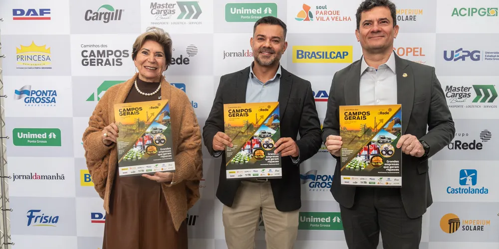 Prefeita de Ponta Grossa Elizabeth Schmidt e o Senador do Paraná Sérgio Moro se fizeram presentes no evento