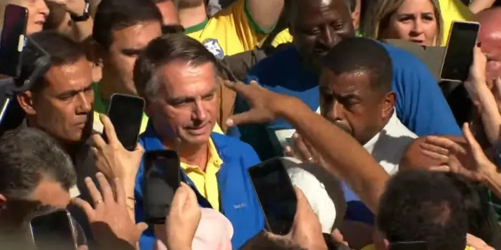 Jair Bolsonaro esteve em manifestação na Avenida Paulista