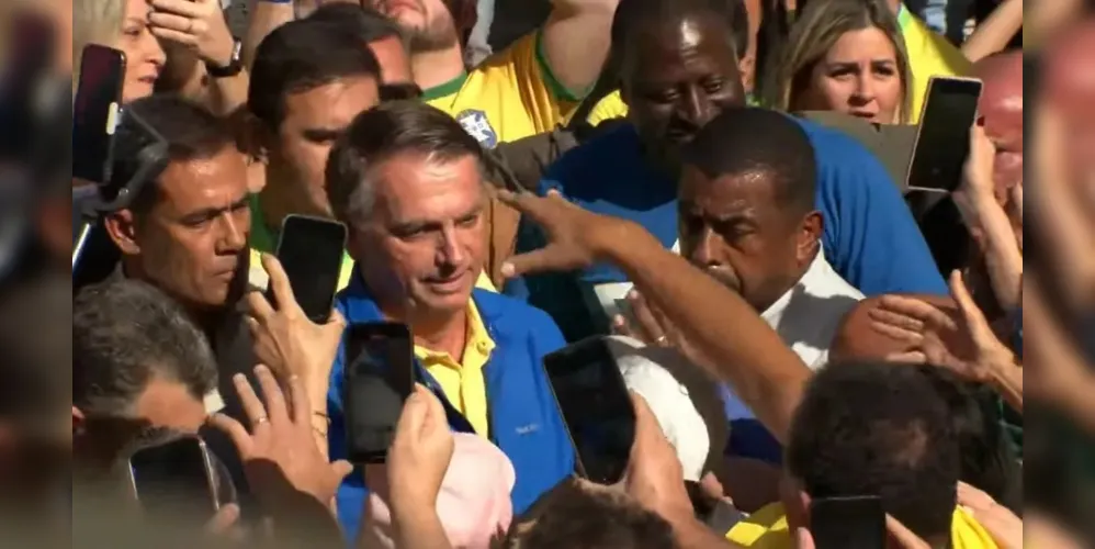 Jair Bolsonaro esteve em manifestação na Avenida Paulista