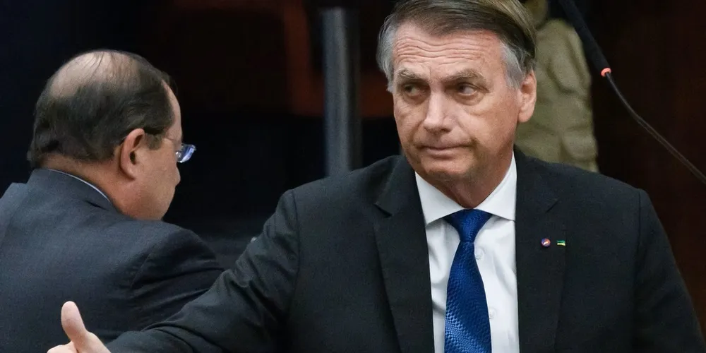 Bolsonaro em registro após deixar a presidência